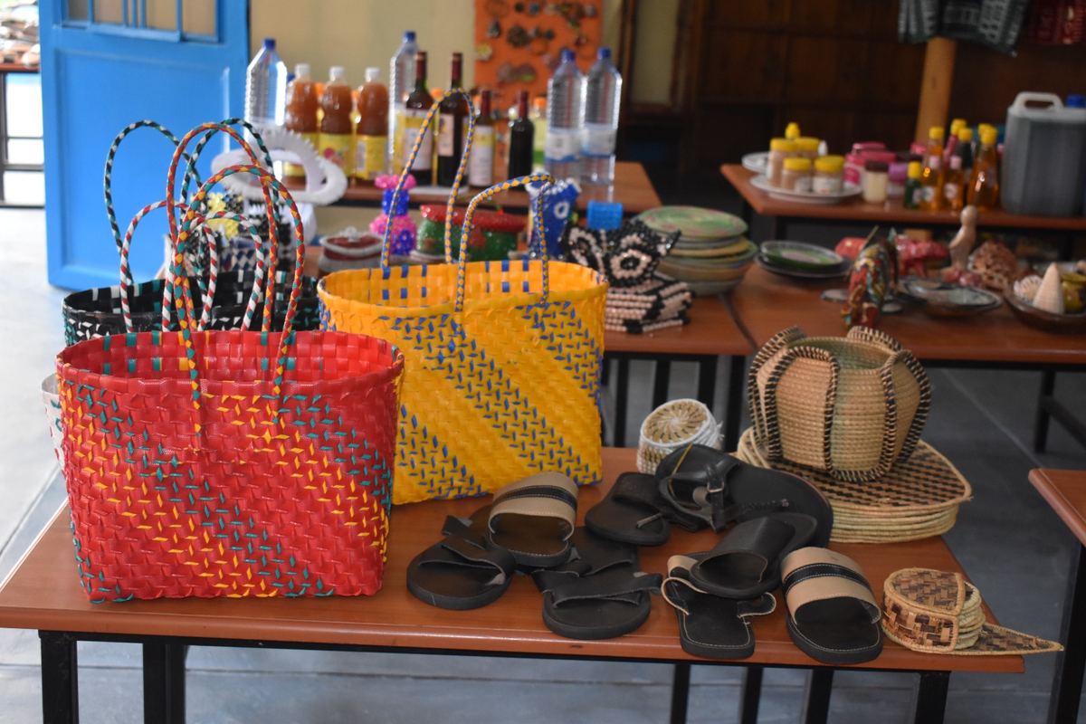 Handmade bags and accessories made by a RYCP fashion entrepreneur