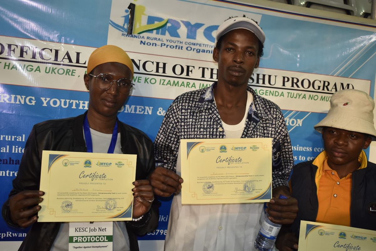 Graduates of a RYCP creative skills training program